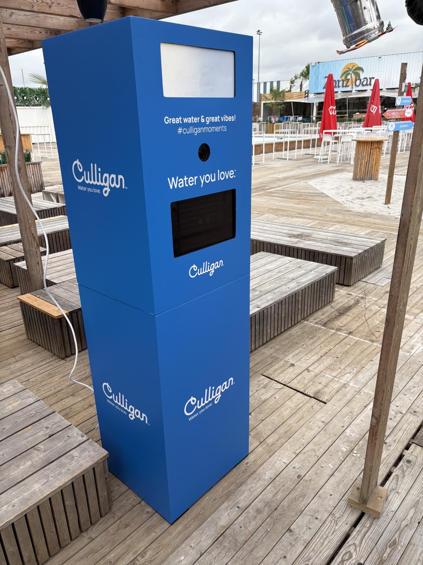 Branded photobooth – Branded photobooth voor Culligan op de Zomerbar in Londerzeel